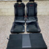2020 SUBARU BRZ OEM FRONT REAR LEATHER SUEDE SEATS RED BRZ LOGO