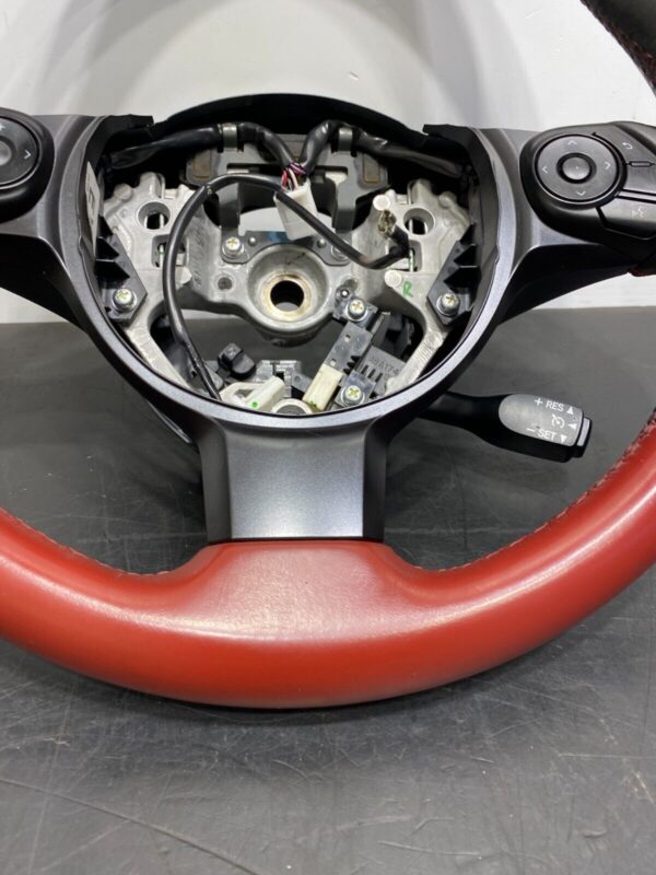 SUBARU BRZ TS OEM STEERING WHEEL RED BOTTOM LEATHER - Image 2