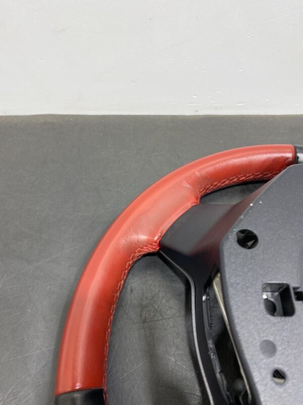 SUBARU BRZ TS OEM STEERING WHEEL RED BOTTOM LEATHER - Image 3