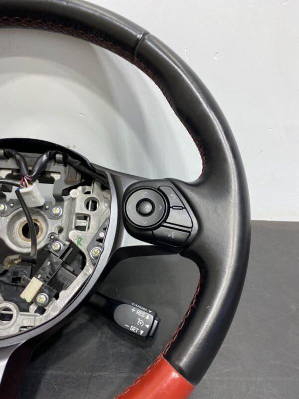 SUBARU BRZ TS OEM STEERING WHEEL RED BOTTOM LEATHER - Image 6