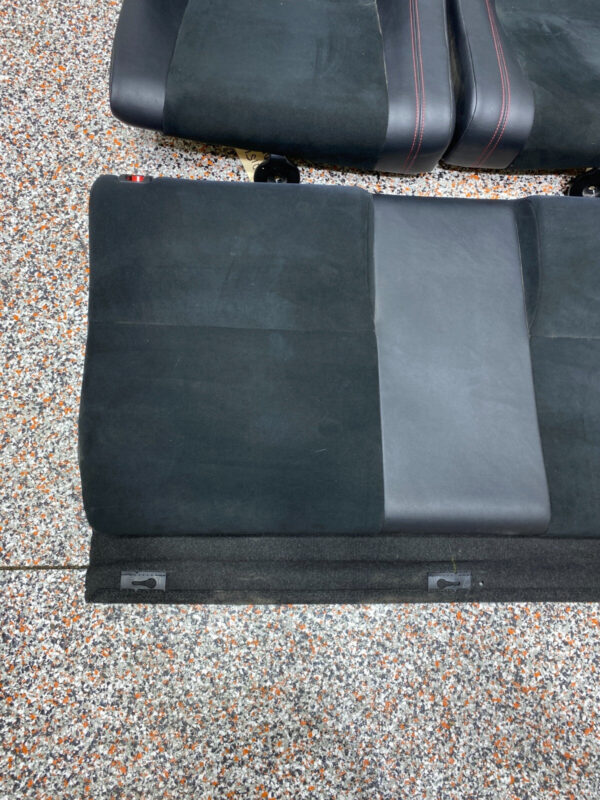 FRONT REAR LEATHER SUEDE SEATS RED BRZ LOGO [SABURA] - Image 10
